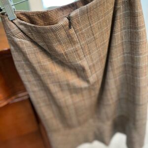 Harold's Brown Plaid Skirt